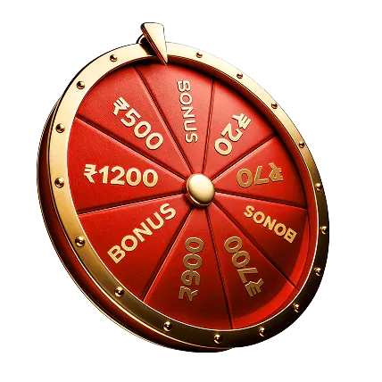 Green multiplier wheel with gold markers